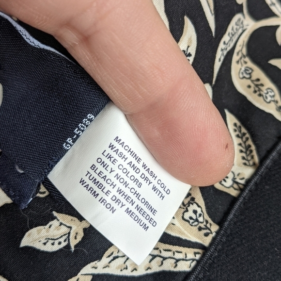 GAP Stretch Cotton Strapless Black Floral Dress - Picture 13 of 13